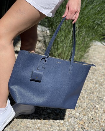 Kabelka dámská Massimo Dutti PLAIN ELEGANT navy
